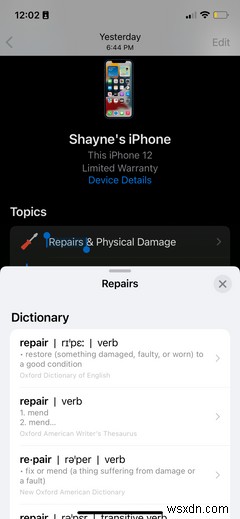 iPhone에 사전이 내장되어 있다는 사실을 알고 계셨습니까? 사용 방법은 다음과 같습니다.