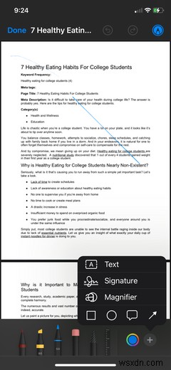iPhone에서 PDF를 편집하고 싶으십니까? 파일 앱을 사용하여 수행하는 방법은 다음과 같습니다. 