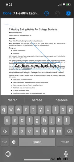 iPhone에서 PDF를 편집하고 싶으십니까? 파일 앱을 사용하여 수행하는 방법은 다음과 같습니다. 