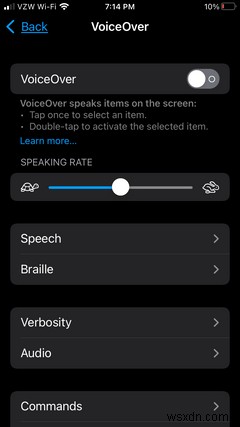 iPhone 사진에서 VoiceOver 이미지 설명을 사용하는 방법