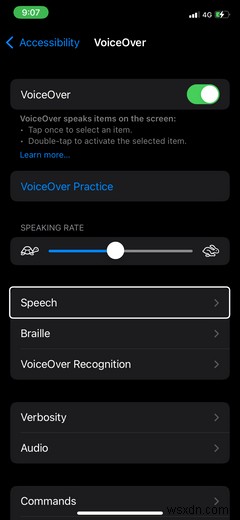 iPhone을 보지 않고 사용하도록 VoiceOver 기능을 마스터하는 방법 