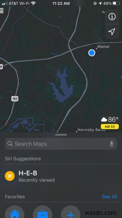 Apple 지도에서 사고, 위험 및 속도 확인을 보고하는 방법 