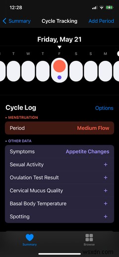 iPhone 건강 앱으로 생리 주기를 추적하는 방법