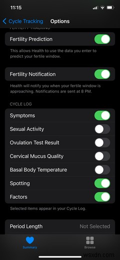 iPhone 건강 앱으로 생리 주기를 추적하는 방법