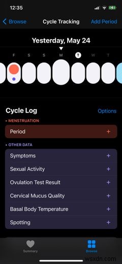 iPhone 건강 앱으로 생리 주기를 추적하는 방법