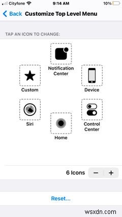 AssistiveTouch에서 가상 iPhone 홈 버튼을 사용하는 방법 