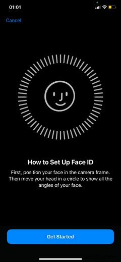 iPhone 또는 iPad에서 Face ID를 설정하는 방법