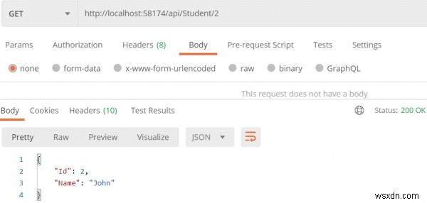 C# Asp.Net WebAPI를 어떻게 테스트할 수 있습니까? 