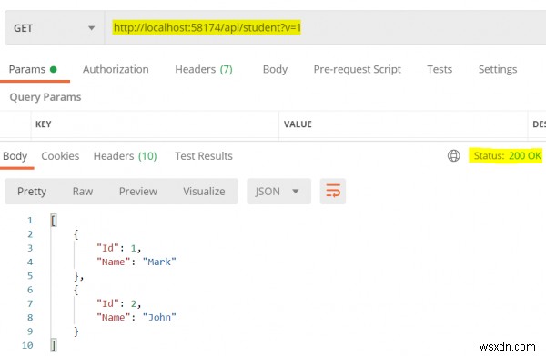 C# ASP.NET WebAPI에서 Querystring 매개 변수로 버전 관리를 수행하는 방법은 무엇입니까? 