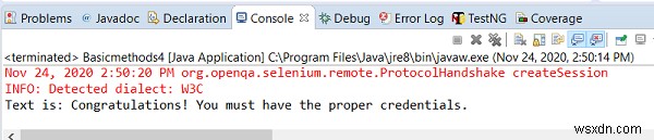 Java를 사용하여 Selenium WebDriver로 인증 팝업을 처리하는 방법은 무엇입니까? 