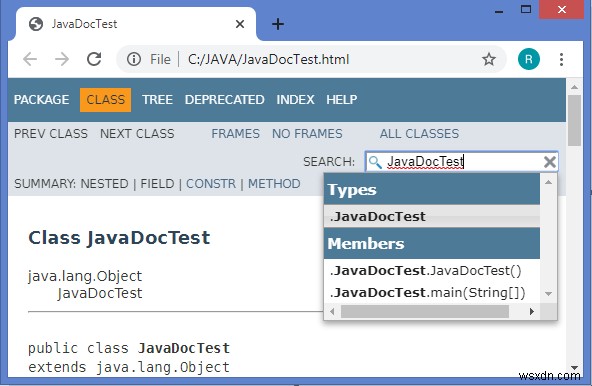 Java 9에서 Html5 호환 Javadoc을 만드는 방법은 무엇입니까? 
