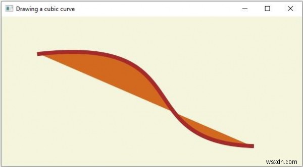 JavaFX를 사용하여 CubicCurve를 만드는 방법은 무엇입니까? 