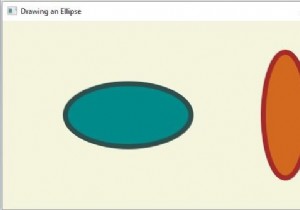 JavaFX를 사용하여 타원을 만드는 방법은 무엇입니까? 
