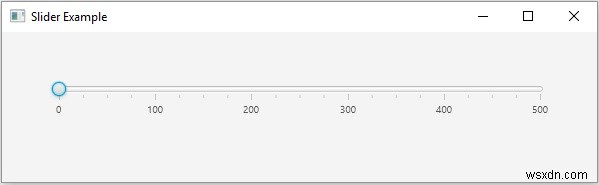 JavaFX 슬라이더를 만드는 방법은 무엇입니까? 