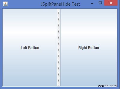 Java에서 프로그래밍 방식으로 JSplitPane의 왼쪽/오른쪽 창을 어떻게 숨길 수 있습니까? 