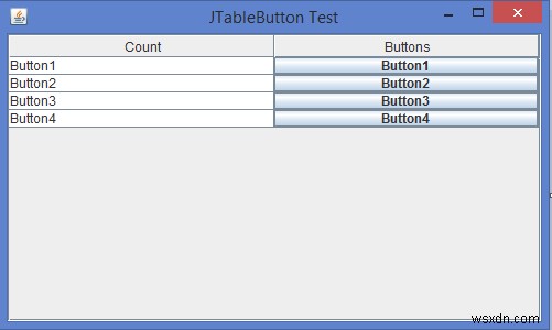 Java에서 JTable 셀에 JButton을 어떻게 추가/삽입할 수 있습니까? 