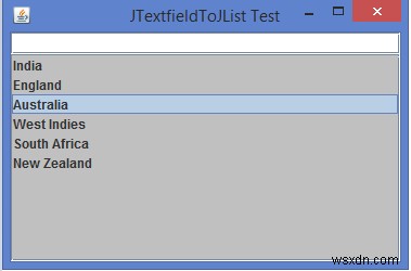 JTextField에서 입력 값을 읽고 Java에서 JList에 추가하는 방법은 무엇입니까? 