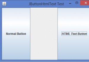 Java에서 JButton의 HTML 텍스트를 어떻게 구현할 수 있습니까? 