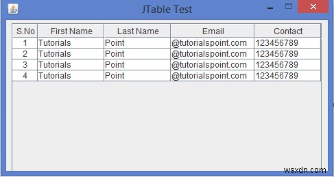 Java에서 JTable의 각 열 너비를 변경하는 방법은 무엇입니까? 