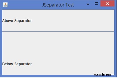 Java에서 JSeparator 클래스의 중요성은 무엇입니까? 