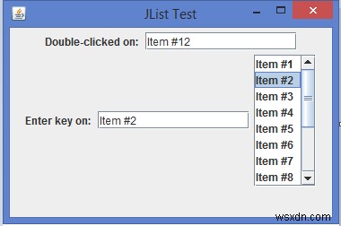 Java에서 JList에 대한 두 번 클릭을 포착하고 주요 이벤트를 입력하려면 어떻게 해야 합니까? 