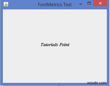 Java에서 Font와 FontMetrics의 차이점은 무엇입니까? 