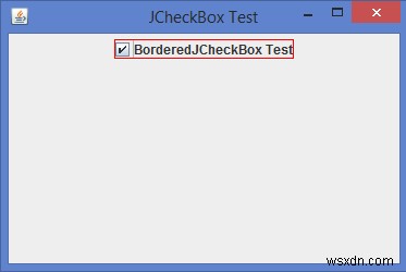 Java에서 JCheckBox에 테두리를 어떻게 설정할 수 있습니까? 
