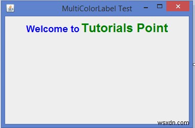 Java에서 색상과 글꼴이 다른 JLabel 텍스트를 어떻게 구현할 수 있습니까? 