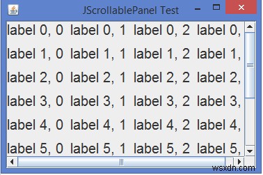 Java에서 스크롤 가능한 JPanel을 어떻게 구현할 수 있습니까? 