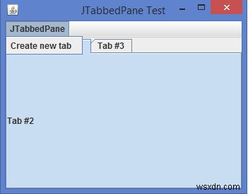 Java의 JMenu에서 JTabbedPane에 새 탭을 어떻게 추가할 수 있습니까? 