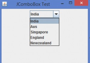 Java에서 JComboBox와 JList의 차이점은 무엇입니까? 