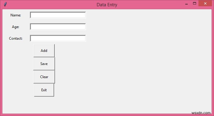 Python Tkinter – 입력 필드에서 CSV 파일로 데이터를 내보내는 방법은 무엇입니까? 