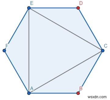 Python의 컬러 정점 정다각형에서 이등변 삼각형의 수를 계산하는 프로그램 