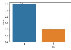 Matplotlib – 카운트 플롯의 막대 상단에 카운트 값을 표시하는 방법은 무엇입니까? 