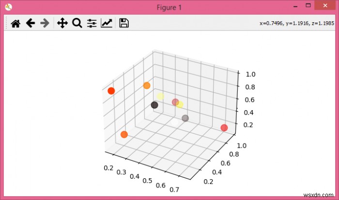 mplot3d(matplotlib + python)에서 선택한 객체의 속성을 얻는 방법은 무엇입니까? 