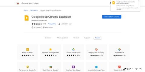 Google Keep Chrome 확장 프로그램을 사용하는 방법 