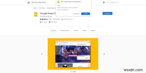 Google Keep Chrome 확장 프로그램을 사용하는 방법 