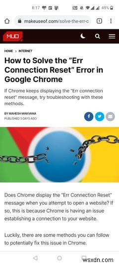 Chrome을 사용할 때 Android 태블릿이 곧 데스크톱 모드로 기본 설정될 수 있음 