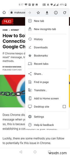 Chrome을 사용할 때 Android 태블릿이 곧 데스크톱 모드로 기본 설정될 수 있음 