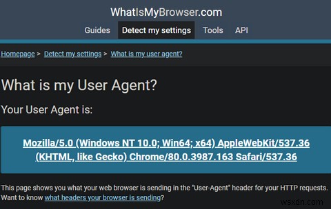 브라우저 사용자 에이전트 및 트릭 웹사이트를 변경하는 방법