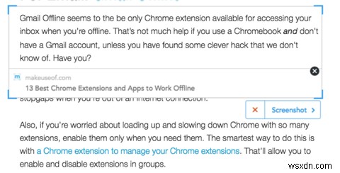 Chrome을 사용하여 Twitter에서 원 클릭으로 기사 스니펫을 공유하는 방법 