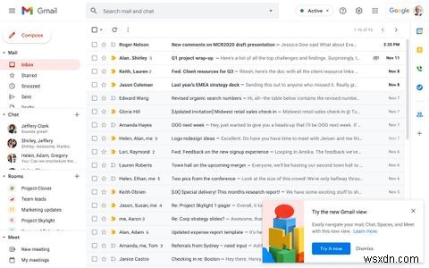 Gmail의 새로운 모습:변경된 사항