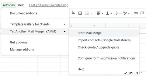 Google 스프레드시트에서 Gmail로 대량 이메일을 보내는 방법 