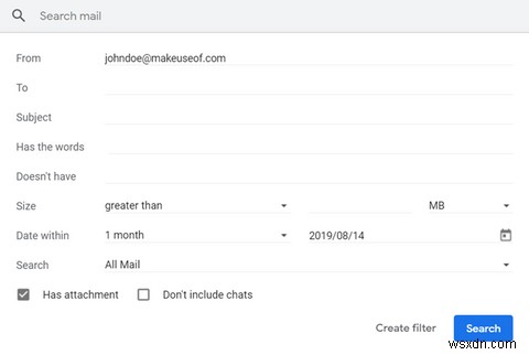 Gmail에서 첨부 파일이 있는 메시지를 빠르게 찾는 방법 