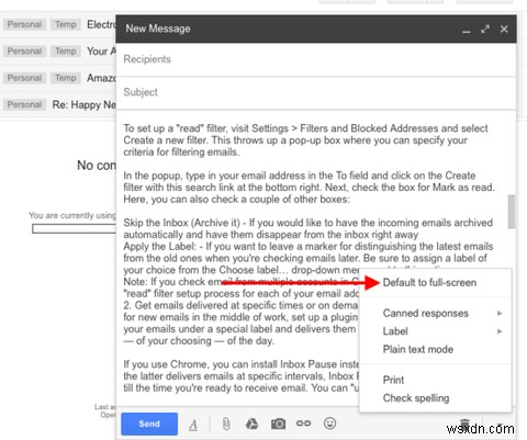 Gmail을 최고의 메모 작성 앱으로 바꾸는 방법