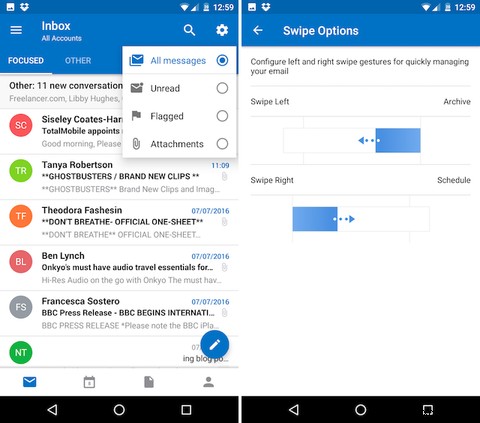 이 8가지 놀라운 Android 앱으로 Inbox Zero를 사용하세요