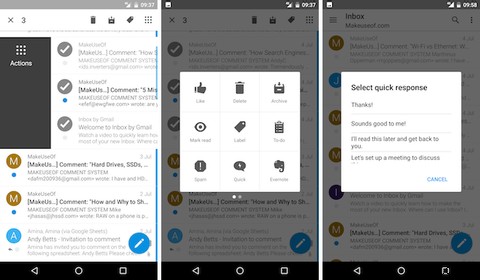 이 8가지 놀라운 Android 앱으로 Inbox Zero를 사용하세요
