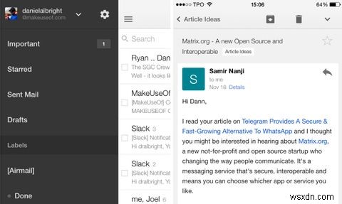 iPhone의 적절한 Gmail:4개의 Google 친화적인 이메일 앱