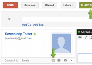 Gmail 또는 Chrome용 Screenleap을 사용하는 모든 사람과 화면 공유 