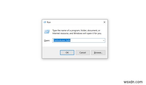 안전 모드에서 Outlook을 시작하는 방법 